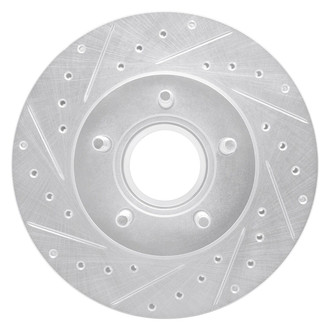 R1 Concepts® - eLINE™ Drilled and Slotted 1-Piece Front Driver Side Brake Rotor