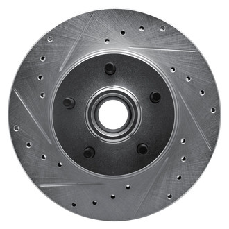 R1 Concepts® - eLINE™ Drilled and Slotted 1-Piece Front Driver Side Brake Rotor
