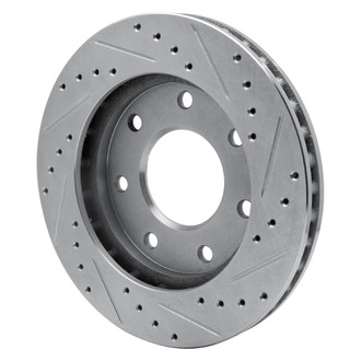 R1 Concepts® - eLINE™ Drilled and Slotted 1-Piece Front Driver Side Brake Rotor