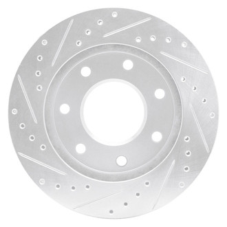 R1 Concepts® - eLINE™ Drilled and Slotted 1-Piece Front Passenger Side Brake Rotor