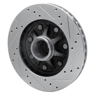 R1 Concepts® - eLINE™ Drilled and Slotted 1-Piece Front Driver Side Brake Rotor