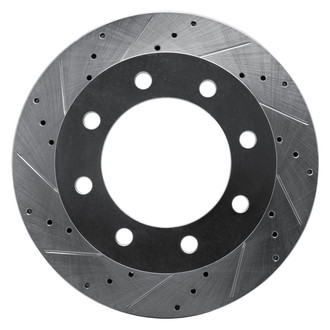 R1 Concepts® - eLINE™ Drilled and Slotted 1-Piece Front Driver Side Brake Rotor