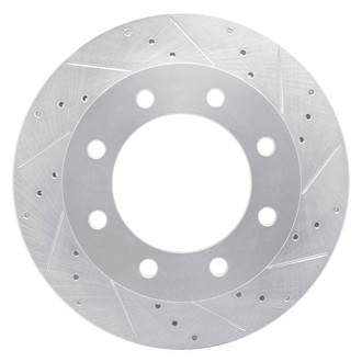 R1 Concepts® - eLINE™ Drilled and Slotted 1-Piece Front Passenger Side Brake Rotor