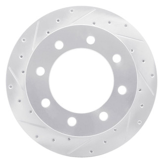 R1 Concepts® - eLINE™ Drilled and Slotted 1-Piece Rear Driver Side Brake Rotor