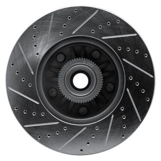 R1 Concepts® - eLINE™ Drilled and Slotted 1-Piece Front Passenger Side Brake Rotor