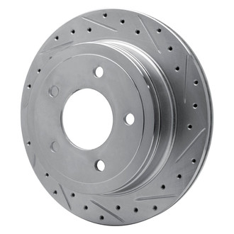 R1 Concepts® - eLINE™ Drilled and Slotted 1-Piece Rear Passenger Side Brake Rotor