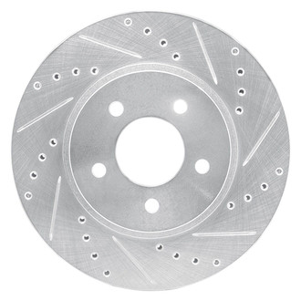 R1 Concepts® - eLINE™ Drilled and Slotted 1-Piece Front Passenger Side Brake Rotor