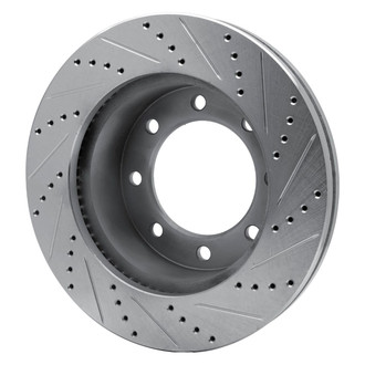 R1 Concepts® - eLINE™ Drilled and Slotted 1-Piece Front Driver Side Brake Rotor