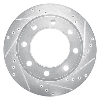 R1 Concepts® - eLINE™ Drilled and Slotted 1-Piece Rear Passenger Side Brake Rotor