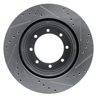 R1 Concepts® - eLINE™ Drilled and Slotted 1-Piece Rear Driver Side Brake Rotor