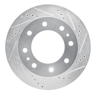 R1 Concepts® - eLINE™ Drilled and Slotted 1-Piece Rear Passenger Side Brake Rotor