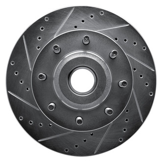 R1 Concepts® - eLINE™ Drilled and Slotted 1-Piece Front Driver Side Brake Rotor