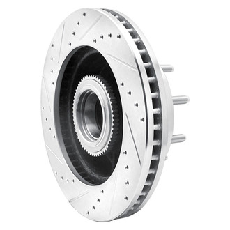 R1 Concepts® - eLINE™ Drilled and Slotted 1-Piece Front Passenger Side Brake Rotor