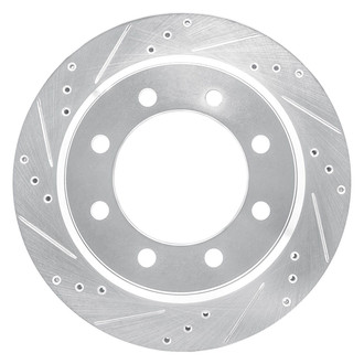 R1 Concepts® - eLINE™ Drilled and Slotted 1-Piece Rear Driver Side Brake Rotor
