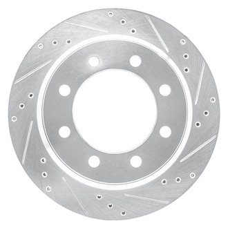 R1 Concepts® - eLINE™ Drilled and Slotted 1-Piece Rear Passenger Side Brake Rotor