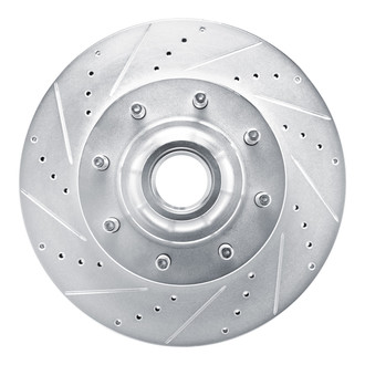 R1 Concepts® - eLINE™ Drilled and Slotted 1-Piece Front Driver Side Brake Rotor