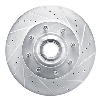 R1 Concepts® - eLINE™ Drilled and Slotted 1-Piece Front Passenger Side Brake Rotor