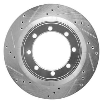 R1 Concepts® - eLINE™ Drilled and Slotted 1-Piece Rear Driver Side Brake Rotor