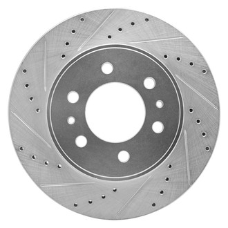 R1 Concepts® - eLINE™ Drilled and Slotted 1-Piece Front Driver Side Brake Rotor