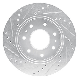 R1 Concepts® - eLINE™ Drilled and Slotted 1-Piece Front Passenger Side Brake Rotor