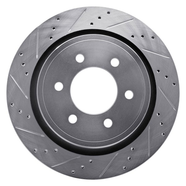 R1 Concepts® - eLINE™ Drilled and Slotted 1-Piece Rear Brake Rotor