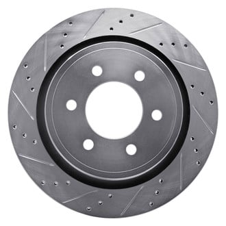 R1 Concepts® - eLINE™ Drilled and Slotted 1-Piece Rear Driver Side Brake Rotor