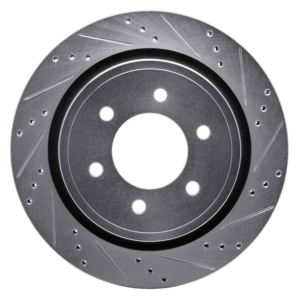 R1 Concepts® - eLINE™ Drilled and Slotted 1-Piece Rear Brake Rotor