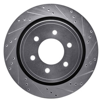 R1 Concepts® - eLINE™ Drilled and Slotted 1-Piece Rear Passenger Side Brake Rotor