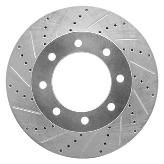 R1 Concepts® - eLINE™ Drilled and Slotted 1-Piece Front Driver Side Brake Rotor