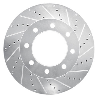 R1 Concepts® - eLINE™ Drilled and Slotted 1-Piece Front Passenger Side Brake Rotor