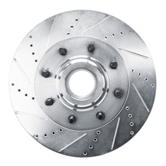R1 Concepts® - eLINE™ Drilled and Slotted 1-Piece Front Driver Side Brake Rotor