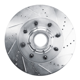R1 Concepts® - eLINE™ Drilled and Slotted 1-Piece Front Passenger Side Brake Rotor