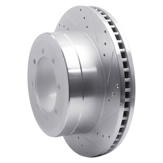 R1 Concepts® - eLINE™ Drilled and Slotted 1-Piece Rear Passenger Side Brake Rotor
