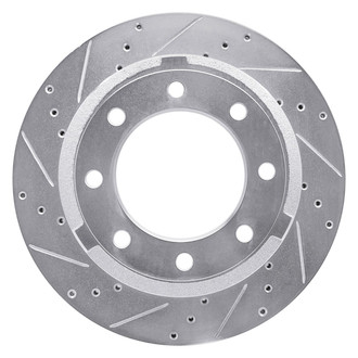 R1 Concepts® - eLINE™ Drilled and Slotted 1-Piece Rear Driver Side Brake Rotor