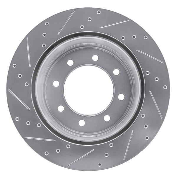 R1 Concepts® - eLINE™ Drilled and Slotted 1-Piece Rear Brake Rotor