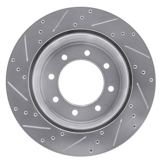 R1 Concepts® - eLINE™ Drilled and Slotted 1-Piece Rear Passenger Side Brake Rotor