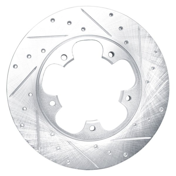 R1 Concepts® - eLINE™ Drilled and Slotted 1-Piece Rear Brake Rotor