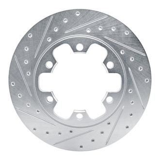 R1 Concepts® - eLINE™ Drilled and Slotted 1-Piece Rear Driver Side Brake Rotor
