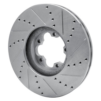 R1 Concepts® - eLINE™ Drilled and Slotted 1-Piece Front Driver Side Brake Rotor