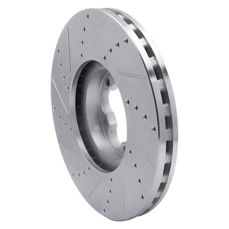 R1 Concepts® - eLINE™ Drilled and Slotted 1-Piece Front Passenger Side Brake Rotor
