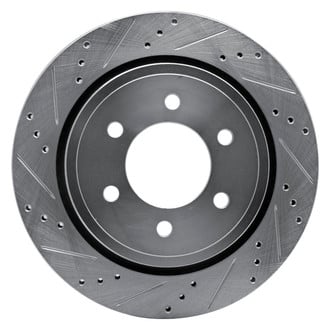 R1 Concepts® - eLINE™ Drilled and Slotted 1-Piece Rear Driver Side Brake Rotor