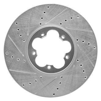 R1 Concepts® - eLINE™ Drilled and Slotted 1-Piece Front Driver Side Brake Rotor