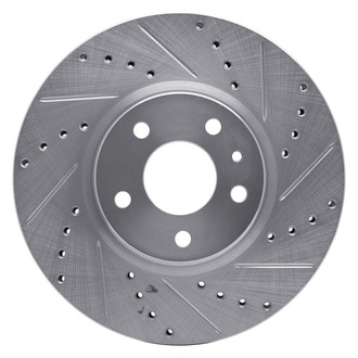 R1 Concepts® - eLINE™ Drilled and Slotted 1-Piece Front Passenger Side Brake Rotor