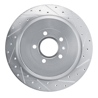 R1 Concepts® - eLINE™ Drilled and Slotted 1-Piece Rear Passenger Side Brake Rotor
