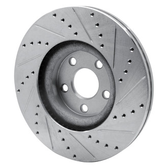 R1 Concepts® - eLINE™ Drilled and Slotted 1-Piece Front Driver Side Brake Rotor