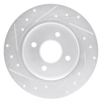 R1 Concepts® - eLINE™ Drilled and Slotted 1-Piece Rear Passenger Side Brake Rotor