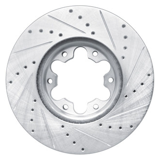 R1 Concepts® - eLINE™ Drilled and Slotted 1-Piece Front Driver Side Brake Rotor