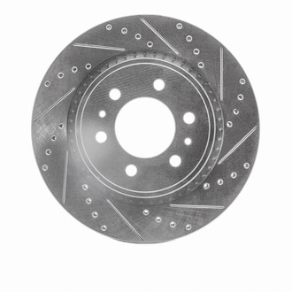 R1 Concepts® - eLINE™ Drilled and Slotted 1-Piece Rear Passenger Side Brake Rotor