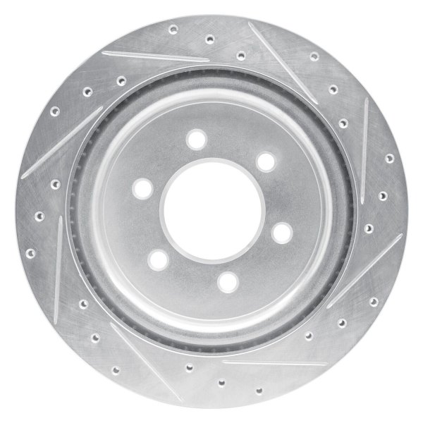 R1 Concepts® - eLINE™ Drilled and Slotted 1-Piece Rear Brake Rotor