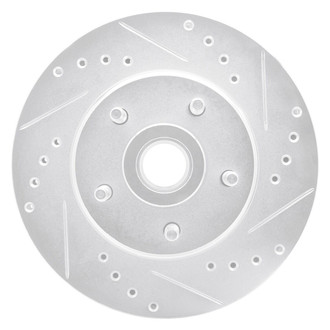 R1 Concepts® - eLINE™ Drilled and Slotted 1-Piece Front Passenger Side Brake Rotor